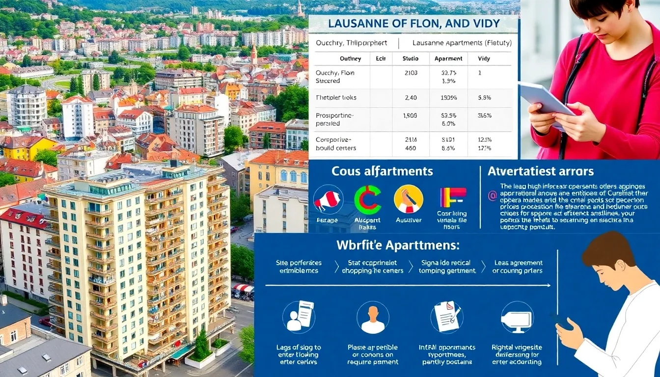 Découvrez les Meilleurs Appartements à Louer à Lausanne